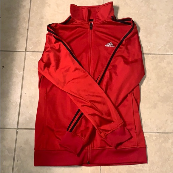 Red Adidas Jacket - Picture 1 of 3